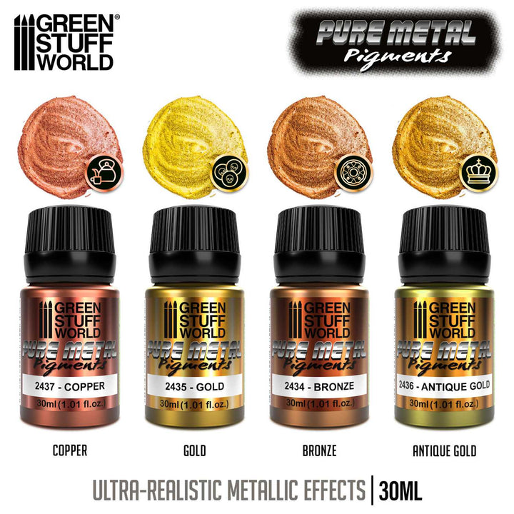 Metallic pigments Set 30ml (Green Stuff World)