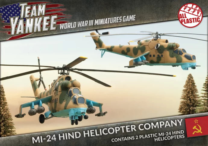 World War III: Team Yankee - Mi-24 Hind Helicopter Company (WWIII x2 Aircraft Plastic) (TSBX04)