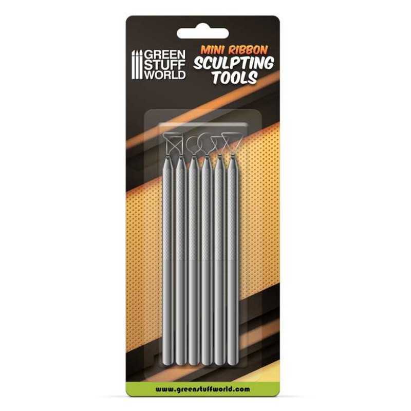 6x Mini Ribbon Sculpting Tool Set (Green Stuff World)