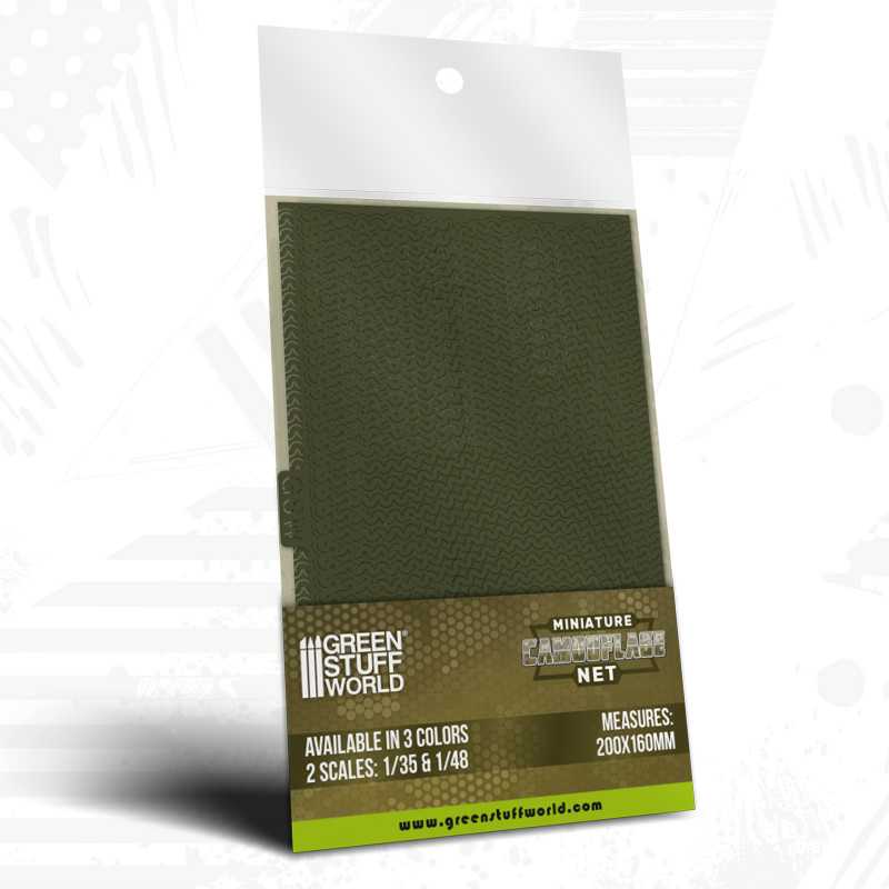 Miniature Camouflage Nets Green 1:48 (Green Stuff World)