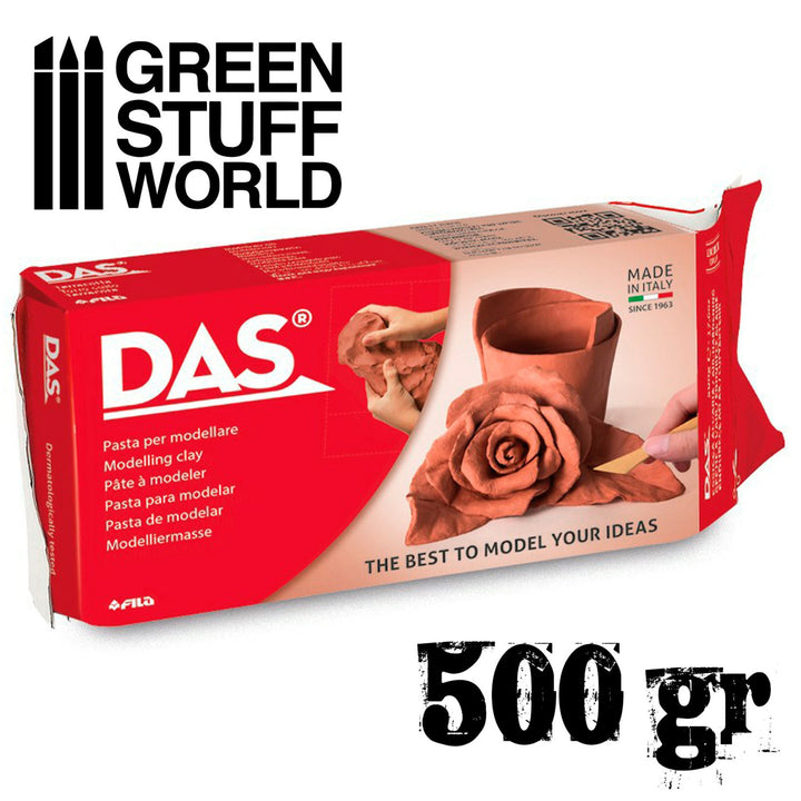 Modelling clay DAS Terracota - 500gr. (Green Stuff World)
