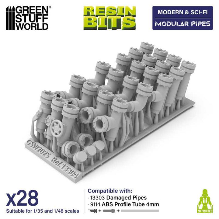 Modular pipes 1:48-1:35 (Green Stuff World)