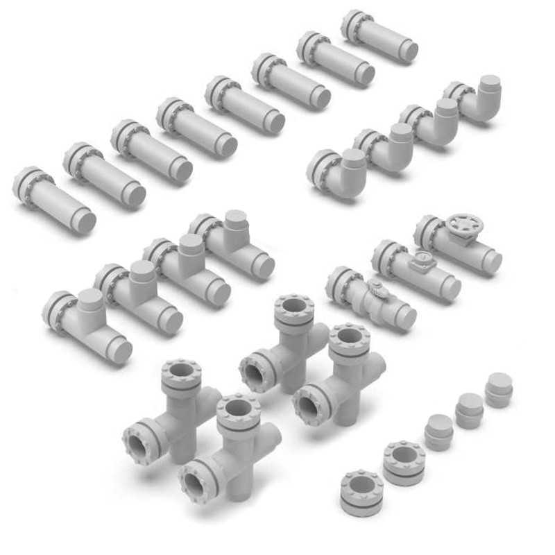 Modular pipes 1:48-1:35 (Green Stuff World)