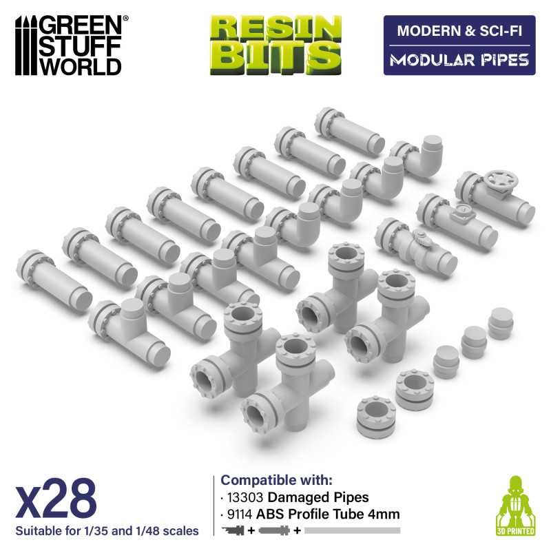 Modular pipes 1:48-1:35 (Green Stuff World)