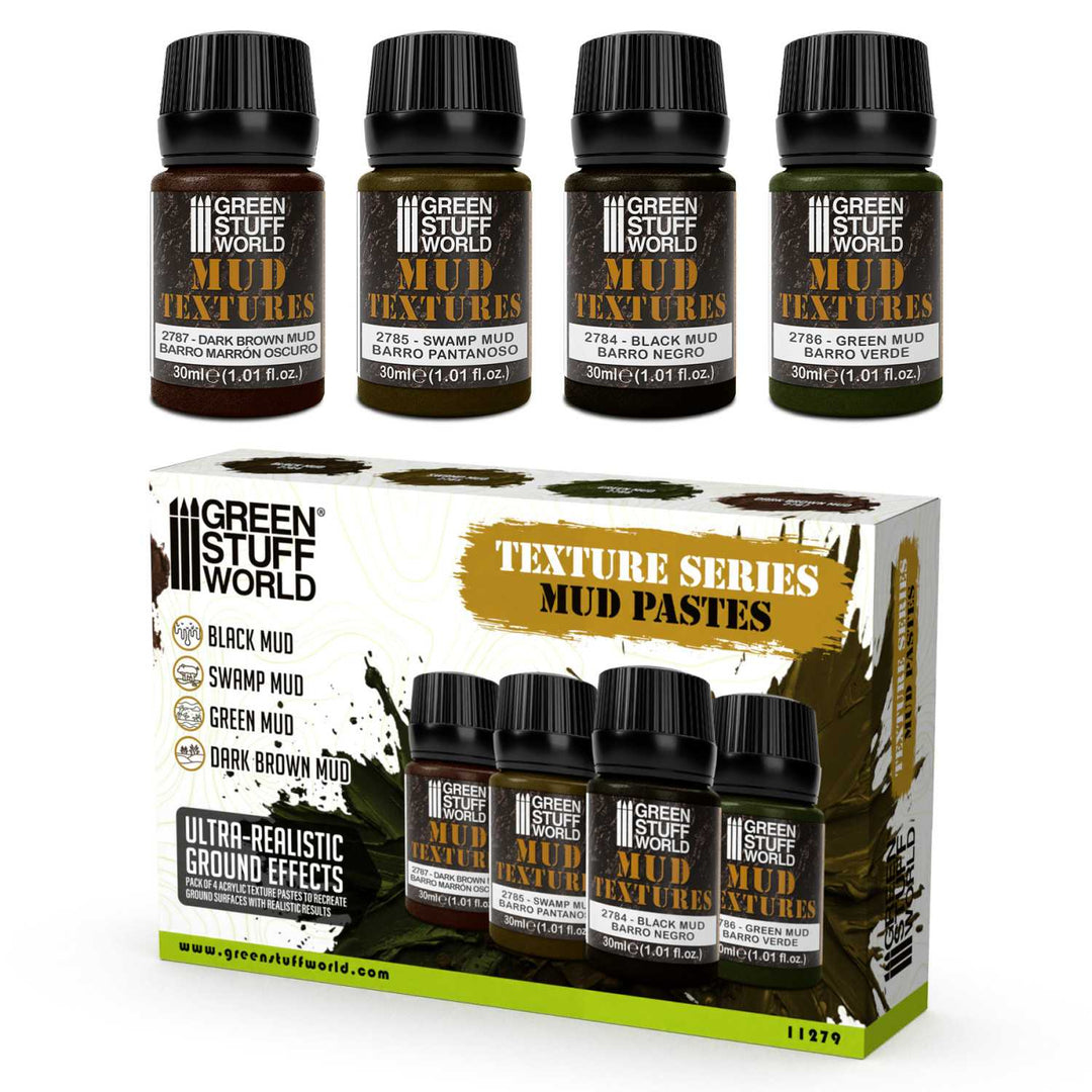 Mud textures set 30ml (Green Stuff World)