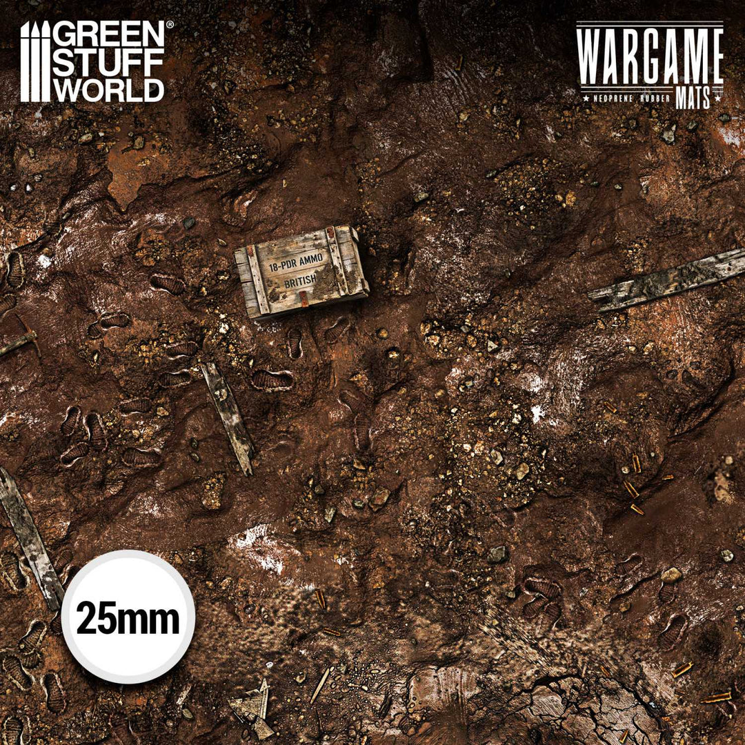 Neoprene Mat 22x30" Dread Trenches (56x76cm) (Green Stuff World)