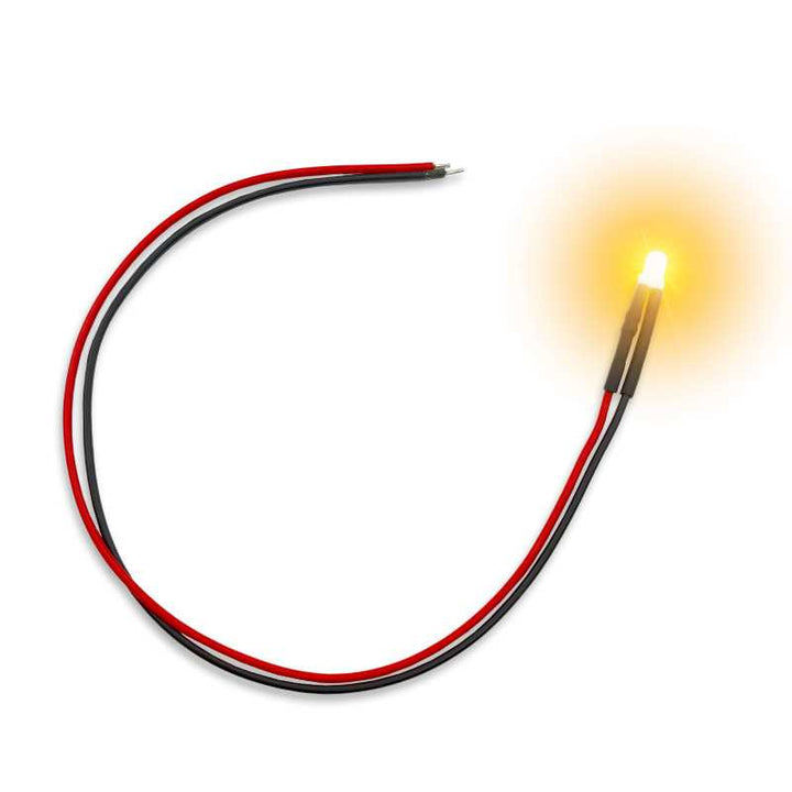 Orange Flickering LED Lights 3mm (Green Stuff World)