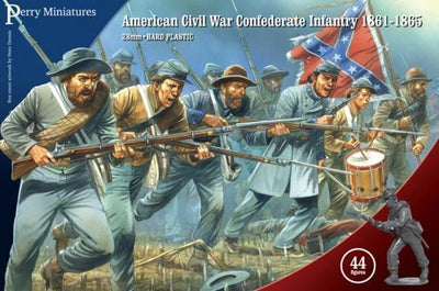 American Civil War Confederate Infantry 1861-65 (Perry Miniatures) (ACW 80)
