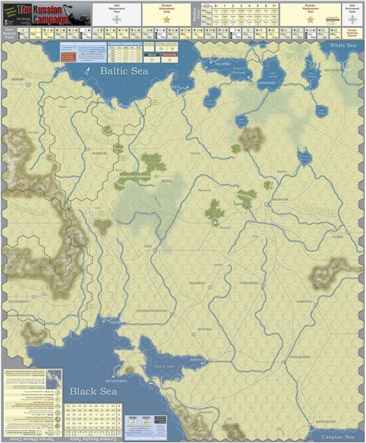 The Russian Campaign: Mounted Mapboards