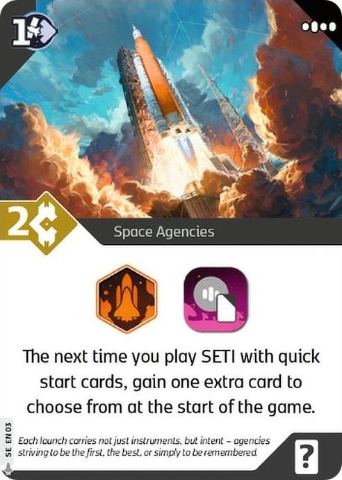 SETI: Space Agencies – Space Agencies Promo Card