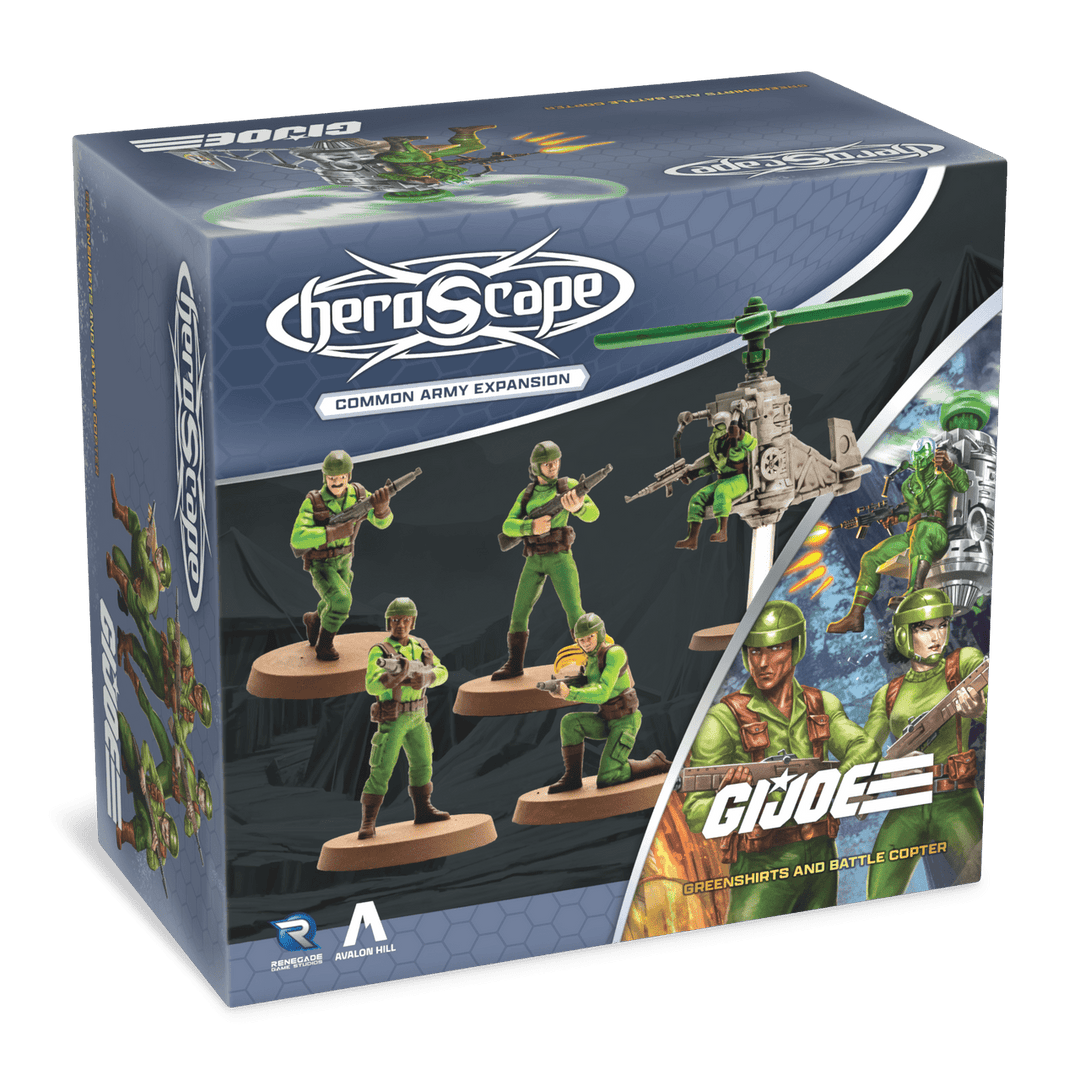 G.I. JOE Heroscape: Greenshirts & Battle Copter – Common Army Expansion