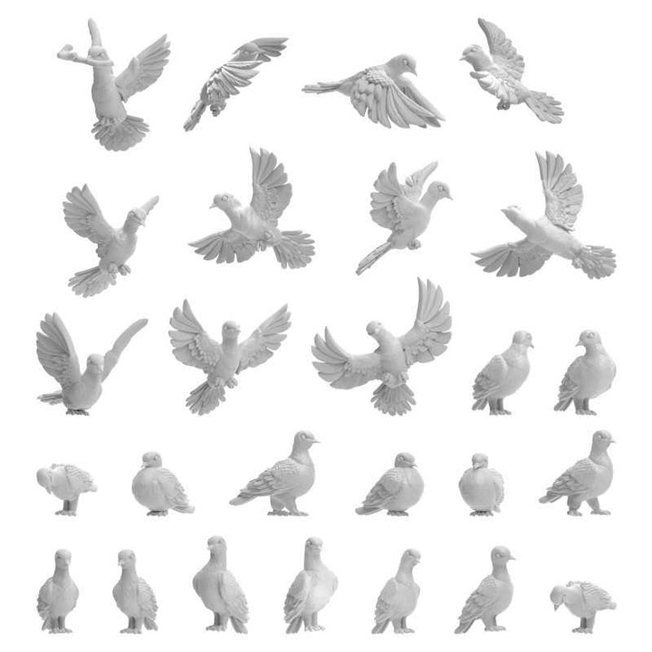 Pigeons 1:48-1:35 (Green Stuff World)