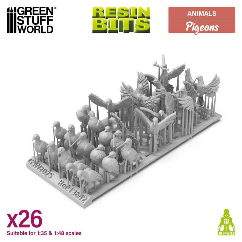 Pigeons 1:48-1:35 (Green Stuff World)