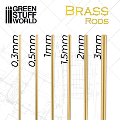 Pinning Brass Rods 1.5mm (Green Stuff World)