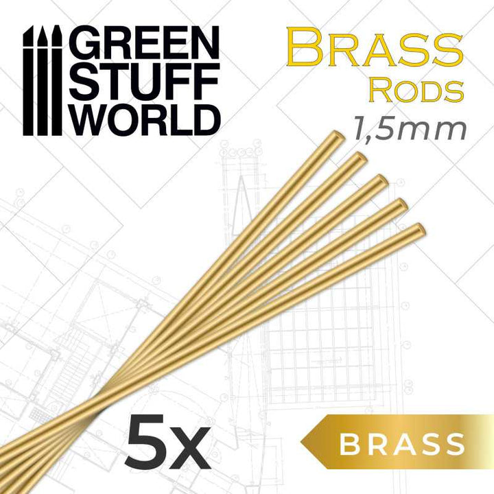 Pinning Brass Rods 1.5mm (Green Stuff World)