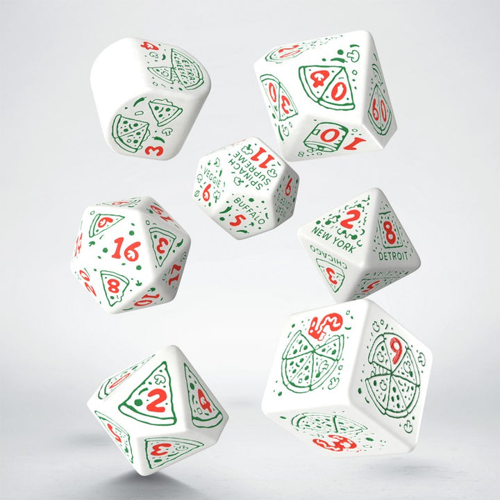 Pizza Dice Set: Pepperoni (Q-Workshop) (RPIZ02)