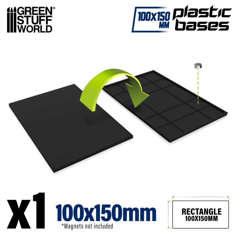 Plastic Rectangular Bases 100x150mm (Green Stuff World)