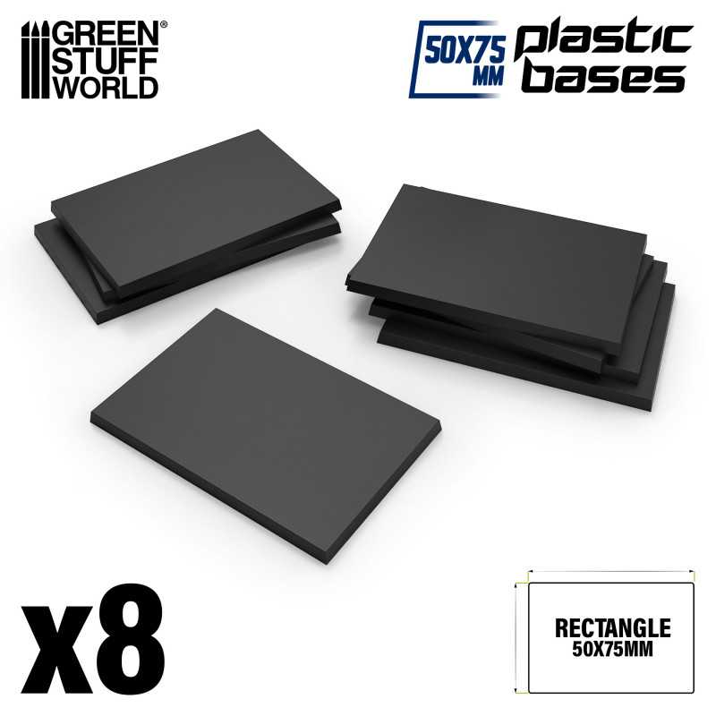 Plastic Rectangular Bases 50x75mm (Green Stuff World)