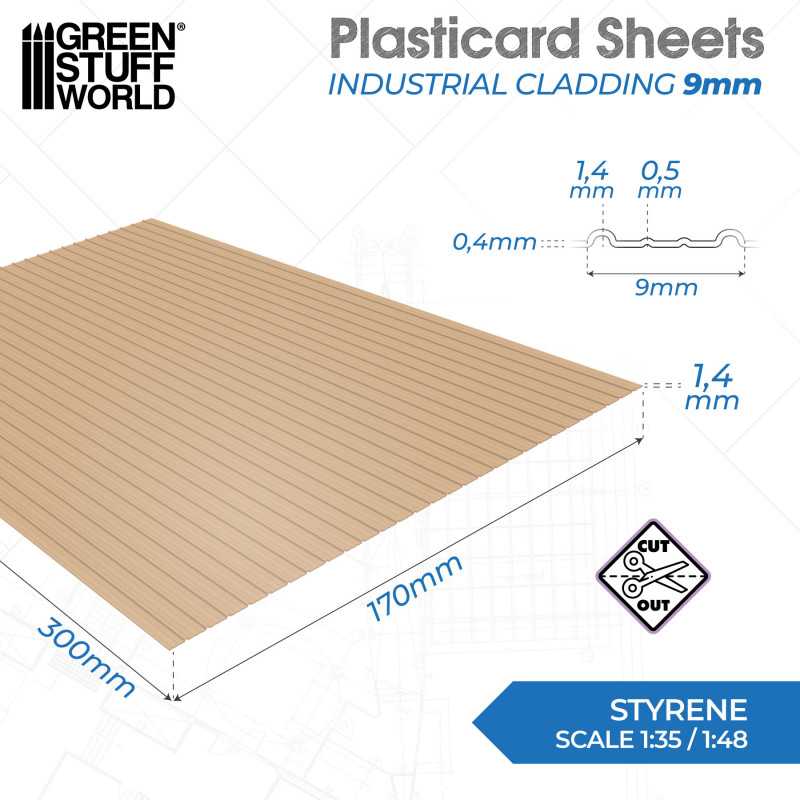 Plasticard - Industrial Cladding 9mm (Green Stuff World)