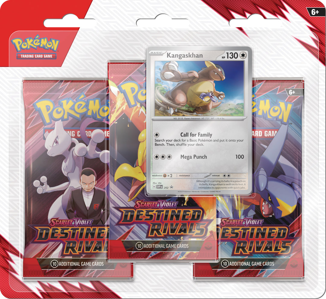 Pokemon TCG: SV10 Destined Rivals - 3-Pack Checklane Blister