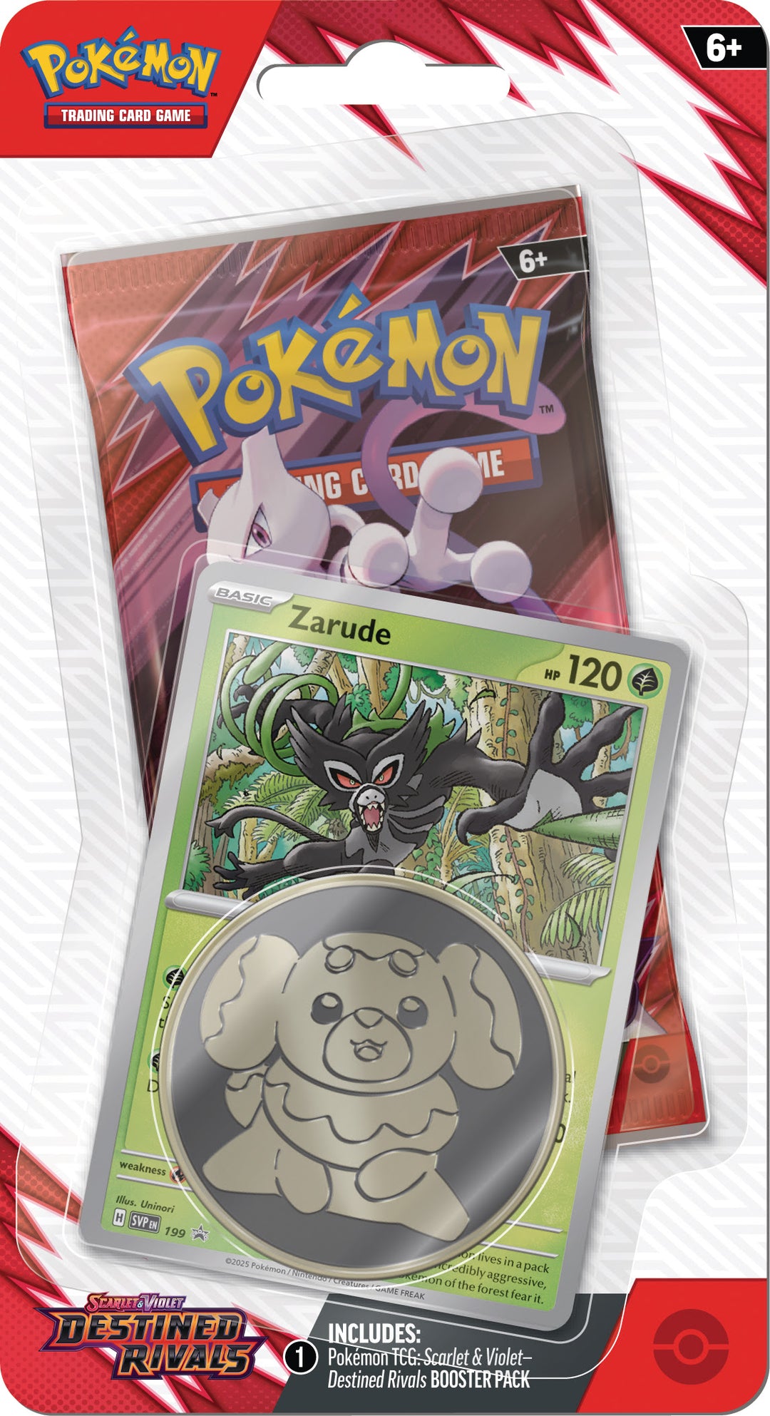 Pokemon TCG: SV10 Destined Rivals - 1-Pack Checklane Blister