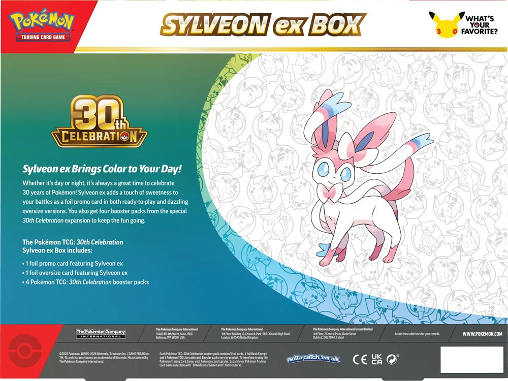 Pokemon TCG: ME05.5 30th Celebration - ex Box Sylveon