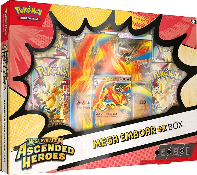 Pokemon TCG: ME02.5 Ascended Heroes ex Box - Mega Emboar