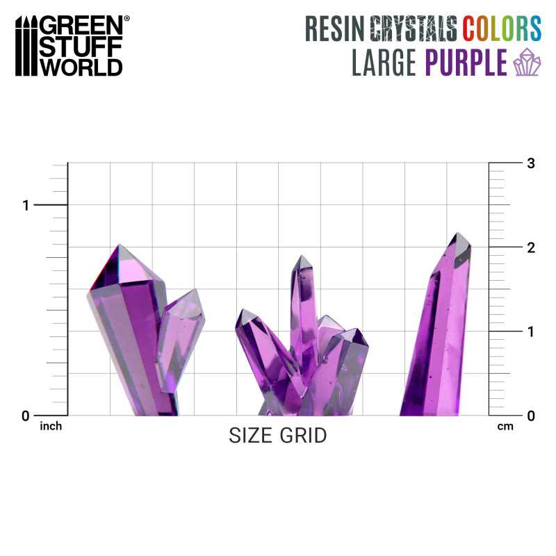 Purple Resin Crystals - Large (Green Stuff World)