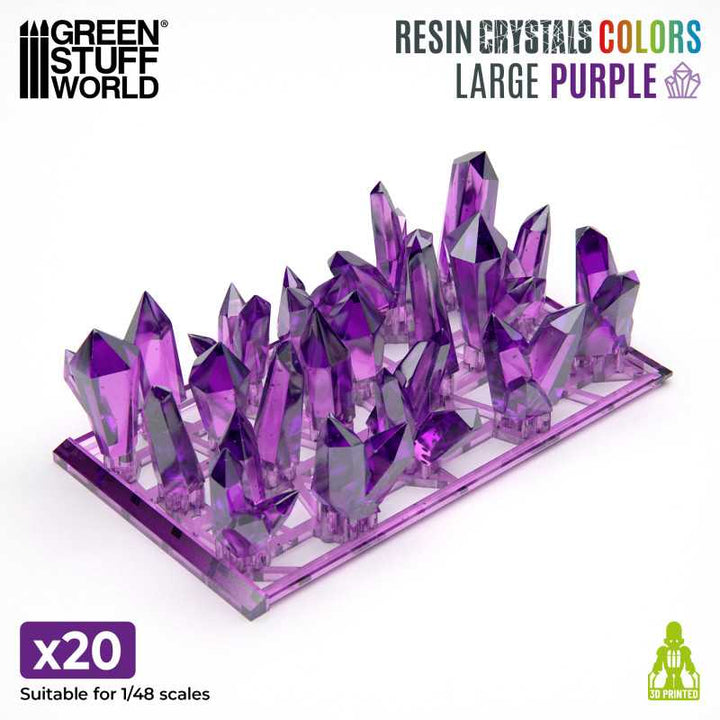 Purple Resin Crystals - Large (Green Stuff World)