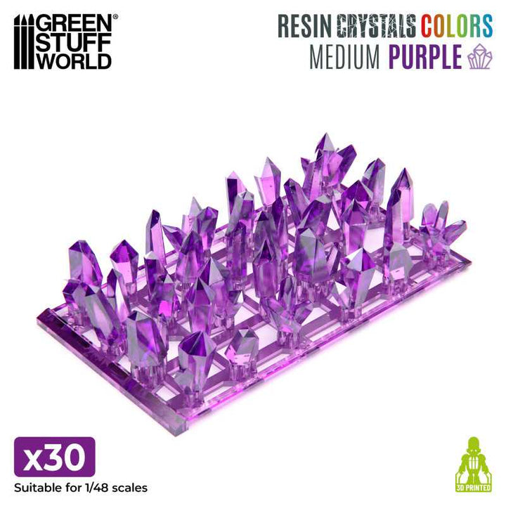 Purple Resin Crystals - Medium (Green Stuff World)
