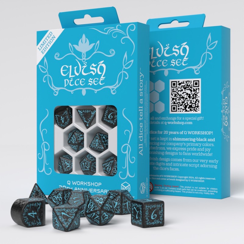 Q WORKSHOP 20 years: Elvish Dice Set (Q-Workshop) (S20Y01)