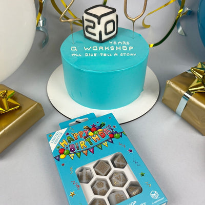 Q WORKSHOP 20 years: Happy Birthday Dice Set (Q-Workshop) (S20Y03)