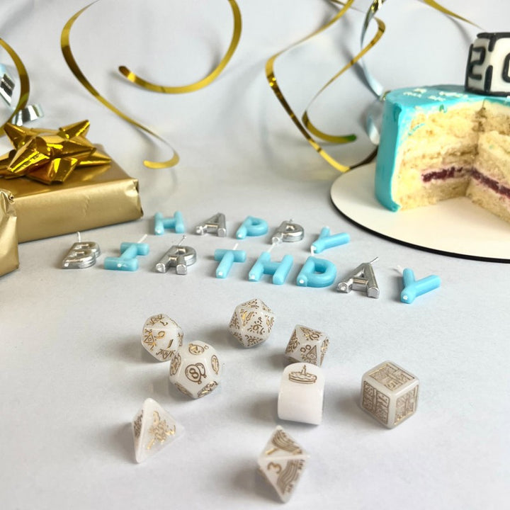 Q WORKSHOP 20 years: Happy Birthday Dice Set (Q-Workshop) (S20Y03)