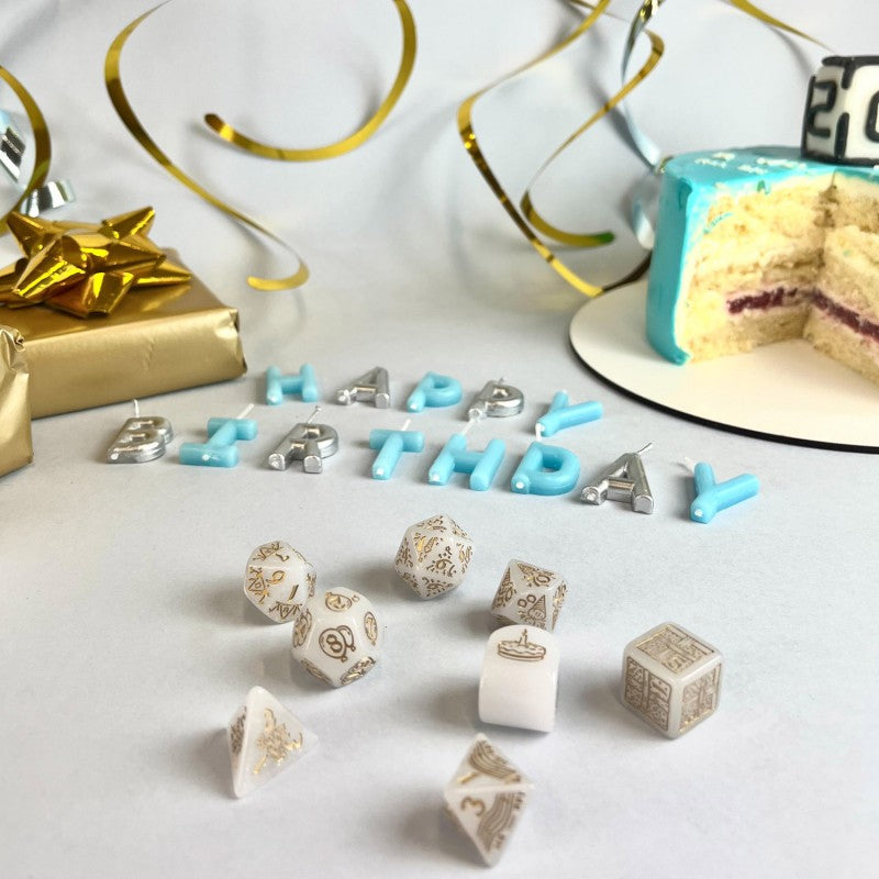 Q WORKSHOP 20 years: Happy Birthday Dice Set (Q-Workshop) (S20Y03)