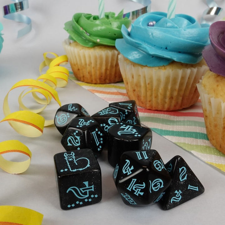 Q WORKSHOP 20 years: Llama Dice Set (Q-Workshop) (S20Y04)