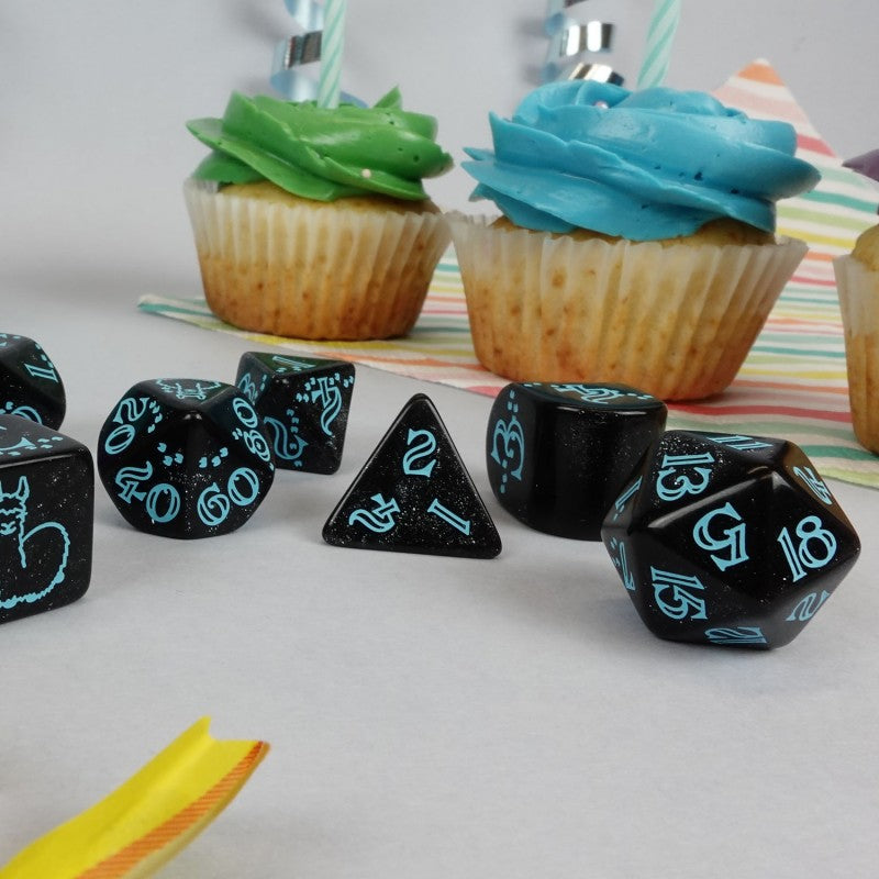 Q WORKSHOP 20 years: Llama Dice Set (Q-Workshop) (S20Y04)