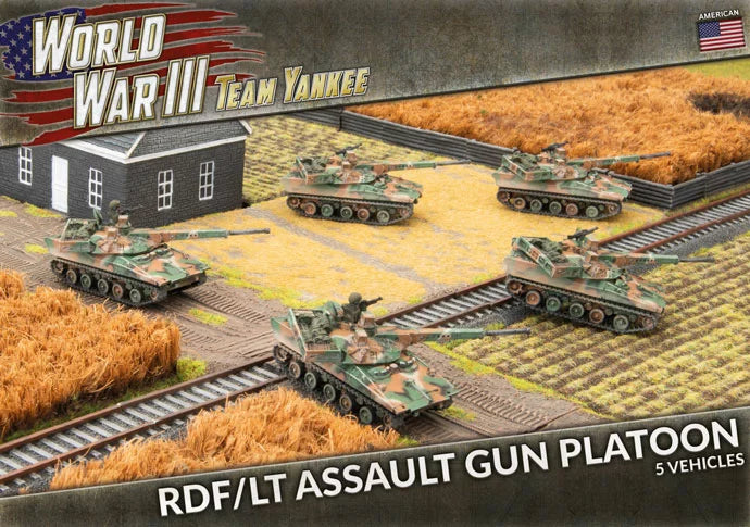 World War III: Team Yankee - RDF/LT Assault Gun Platoon (WWIII x5 Tanks) (TUBX20)