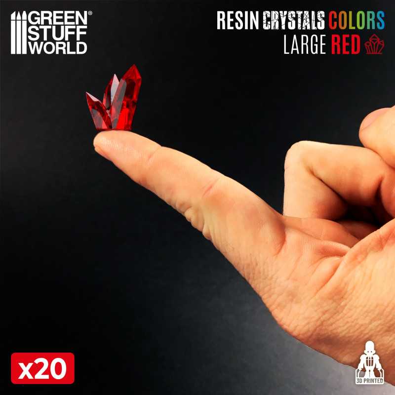 Red Resin Crystals - Large (Green Stuff World)