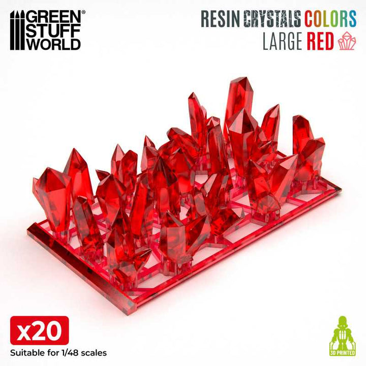 Red Resin Crystals - Large (Green Stuff World)