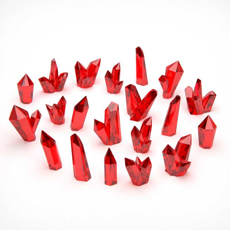 Red Resin Crystals - Large (Green Stuff World)