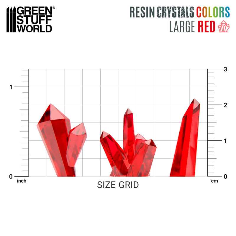 Red Resin Crystals - Large (Green Stuff World)