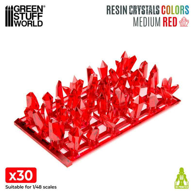 Red Resin Crystals - Medium (Green Stuff World)