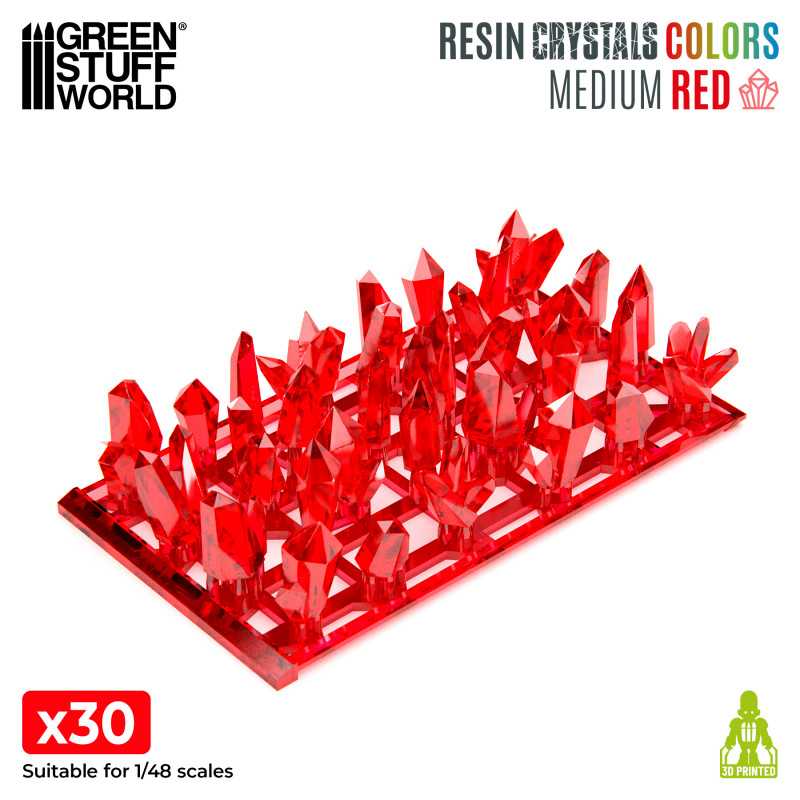 Red Resin Crystals - Medium (Green Stuff World)