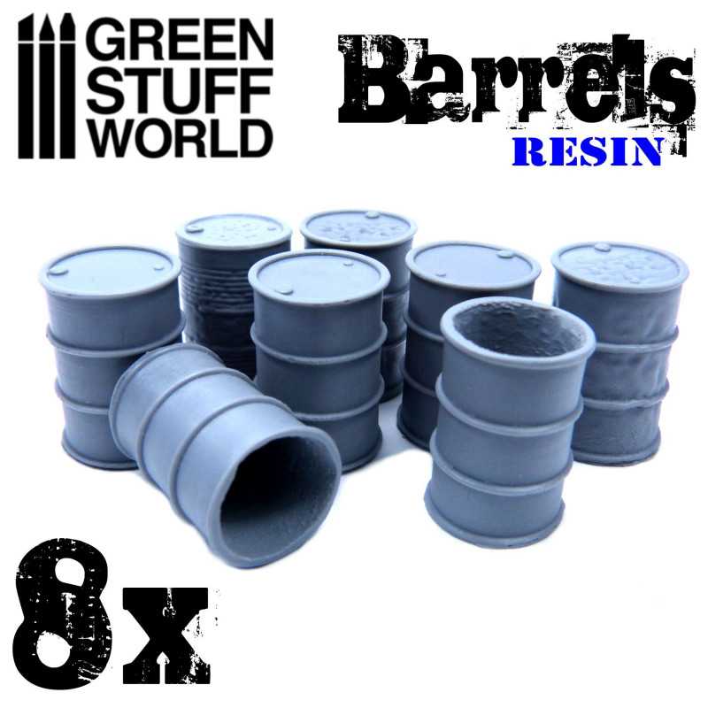 8x Resin Barrels (Green Stuff World)