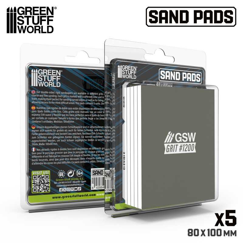 Rigid Sanding Pads 1200 grit (Green Stuff World)