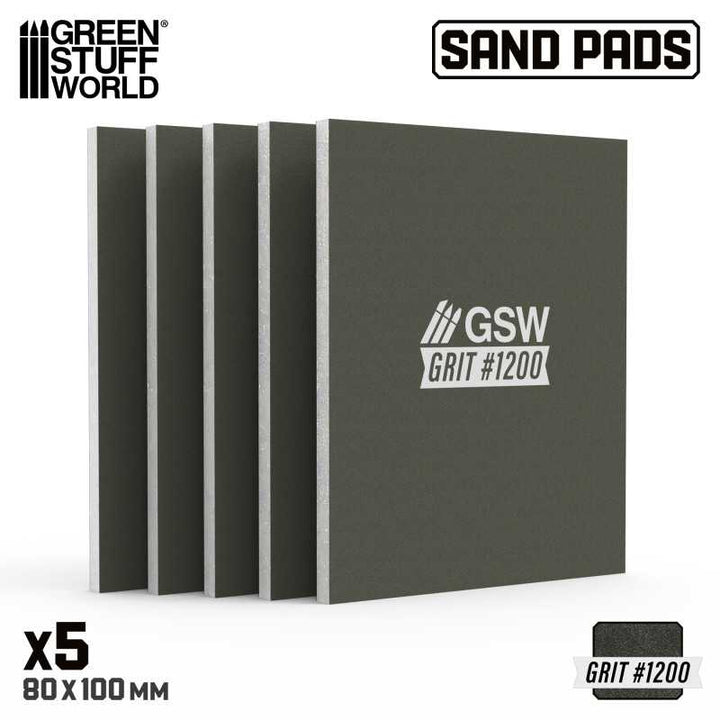 Rigid Sanding Pads 1200 grit (Green Stuff World)