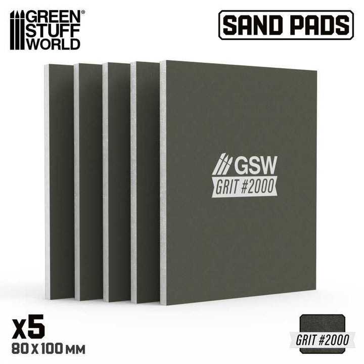 Rigid Sanding Pads 2000 grit (Green Stuff World)