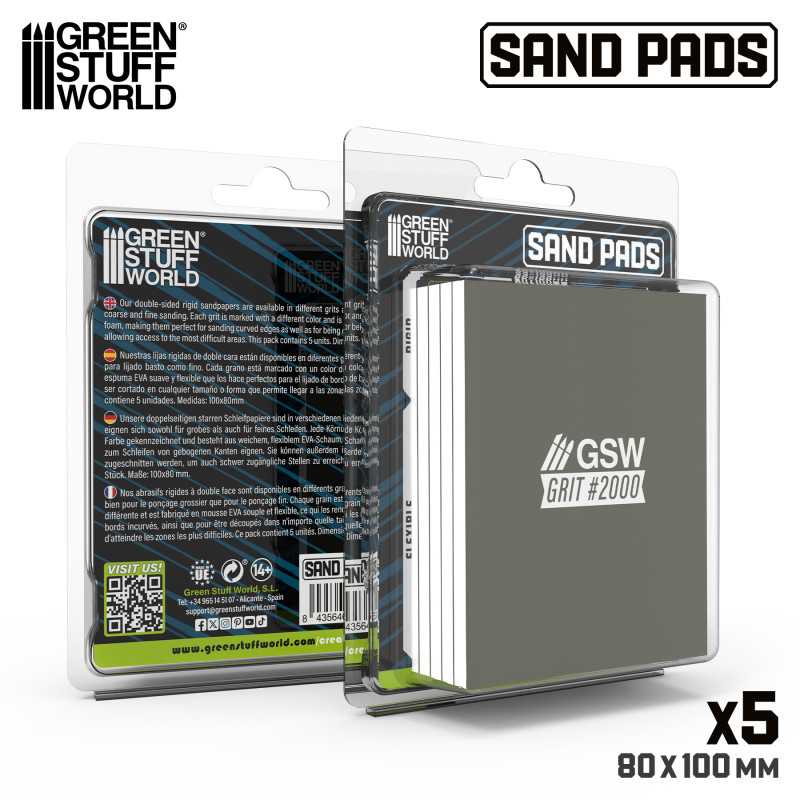 Rigid Sanding Pads 2000 grit (Green Stuff World)