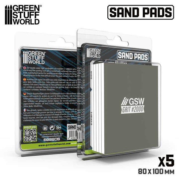 Rigid Sanding Pads 2000 grit (Green Stuff World)