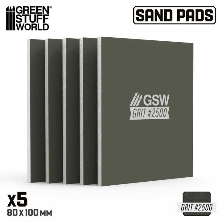 Rigid Sanding Pads 2500 grit (Green Stuff World)